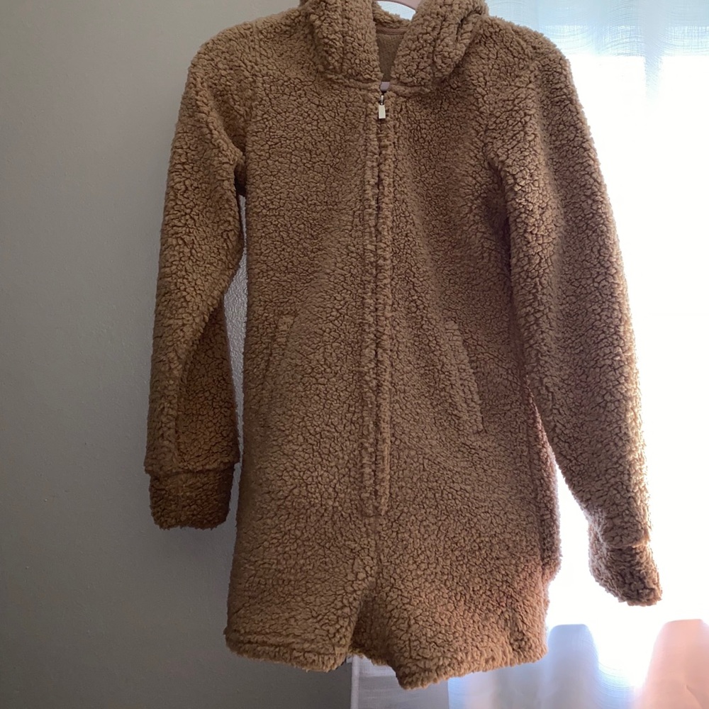 Baby bear hug PJ romper onesie